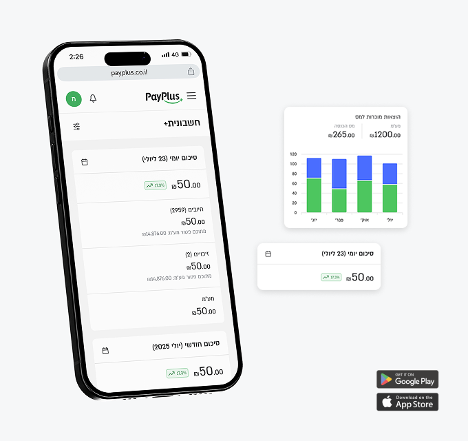 PayPlus mobile app instructions